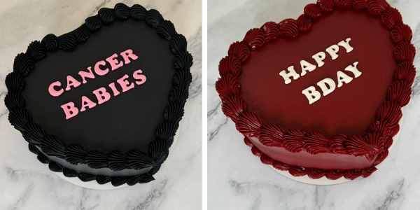 Clase de 'torta corazón' con buttercream de colores intensos