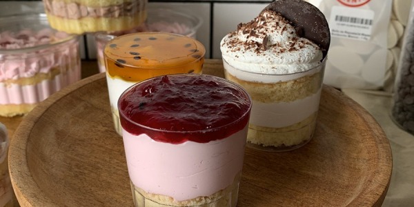 Clase de postres en shots para eventos
