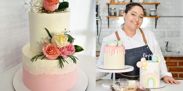Clase de torta de dos pisos en buttercream perfecta