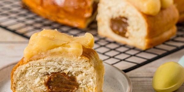 Rosca de Pascua con crema Tres Leches