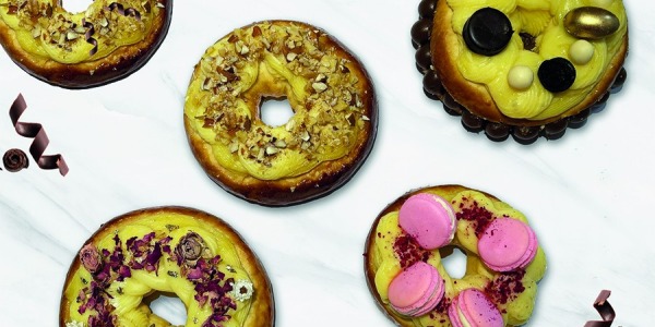 Mini Roscas de Pascua con crema pastelera