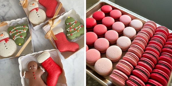 Clase de macarons navideños